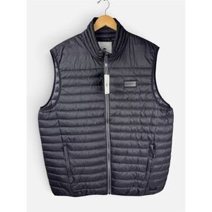 Roots 73 Eaglecove Packable Down Vest Men 3XL Black Quilted Puffer 19557 NWT